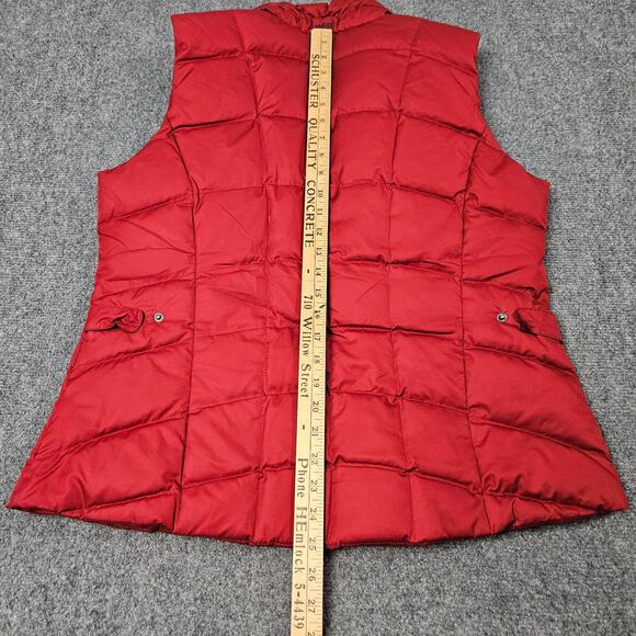 Eddie Bauer EB650 Down Puffer Vest L Red Packable Lightweight Outdoor Jacket - Picture 5 of 10